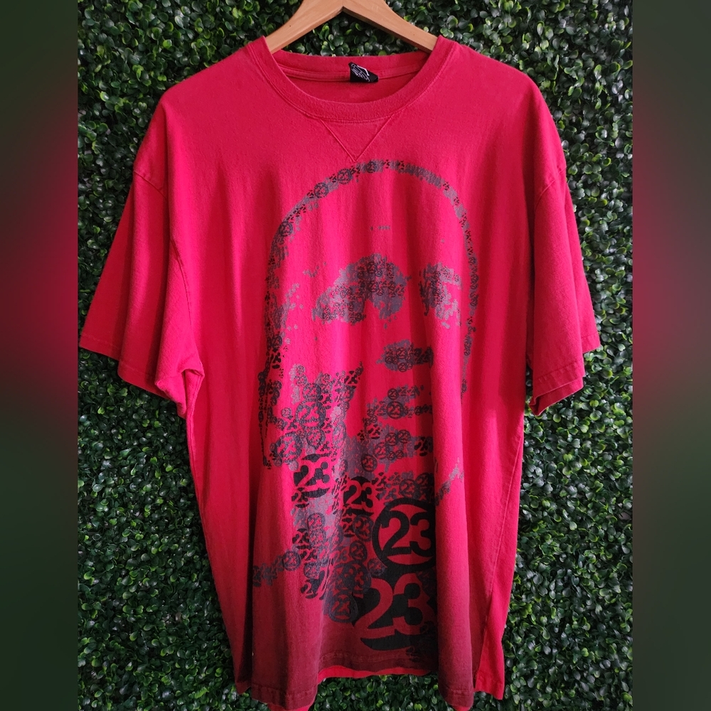 Rare Vintage Michael Jordan Men's Cotton Off Red T-shirts Size L